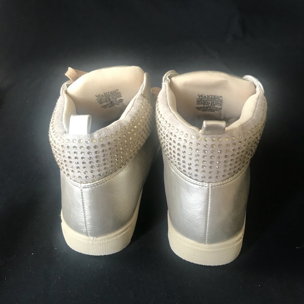 Gold Rhinestone High Tops - Picture 3 of 4